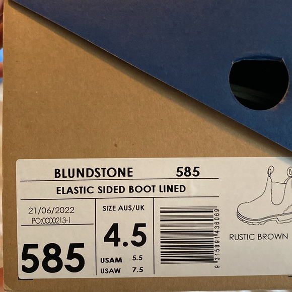 Blundstone 585 Brown Ankle Boots - Picture 5 of 5